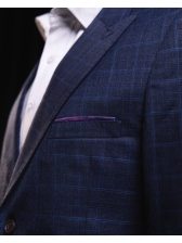 03 Costume Executive Line Azul Navy Quadrile