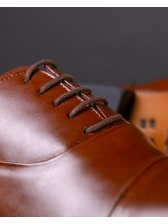06 Sapato Sapato Oxford Derby Caramelo