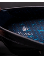 01 Sapato Mocassim Loafer Croco Preto